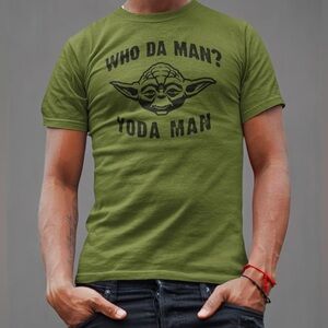 Star Wars Yoda Man Graphic Tee Shirt the Mandalorian Grogo Marvel Disney